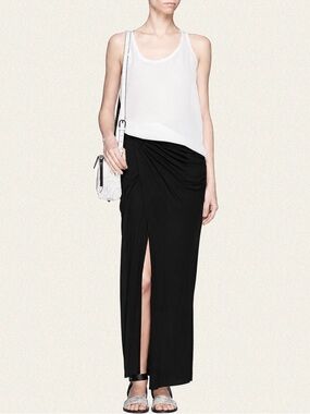 Helmet Lang for Intermix Asymmetrical Maxi Skirt